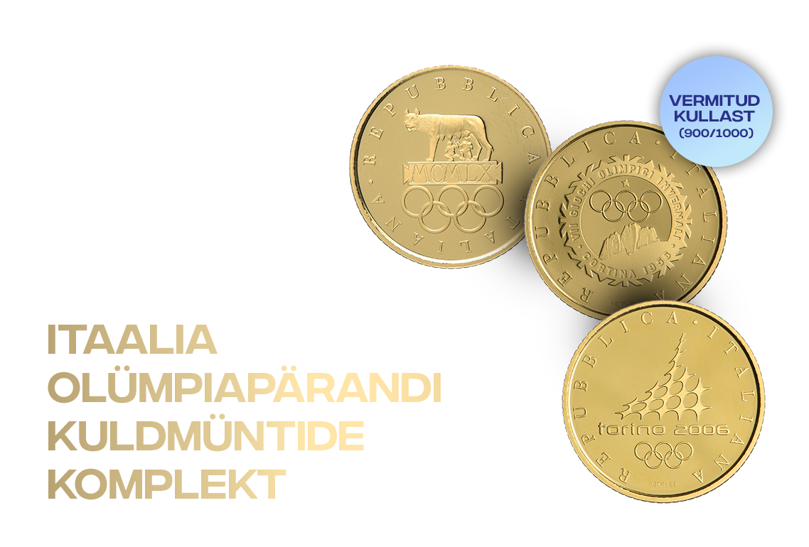 Itaalia olümpiapärandi kuldmüntide komplekt