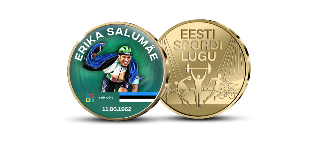 Kollektsioon „Eesti Spordi Lugu”, esimene medal „Erika Salumäe”